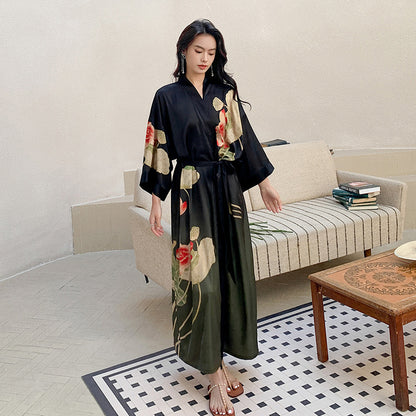 Boho Kimono: Summer Robe, Bikini Kaftan, Luxury Silky Gown, Unisex Kimono - Perfect for Vacations and Holiday Look Video